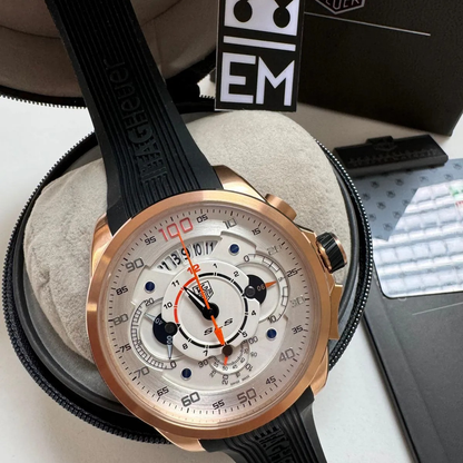 TAG Heuer Grand Carrera Mikrotimer – Rose Gold & White