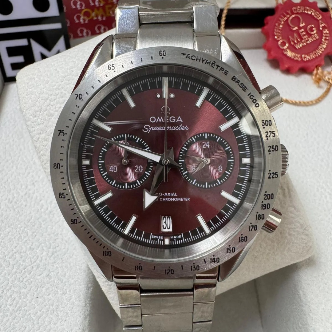 Omega Speedmaster Wine Red Steel