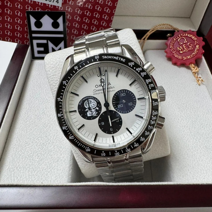 Omega Speedmaster “Apollo 11 Anniversary Edition” – White Dial | Stainless Steel Bracelet