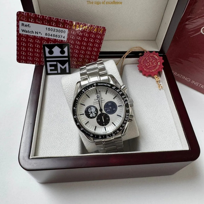 Omega Speedmaster “Apollo 11 Anniversary Edition” – White Dial | Stainless Steel Bracelet