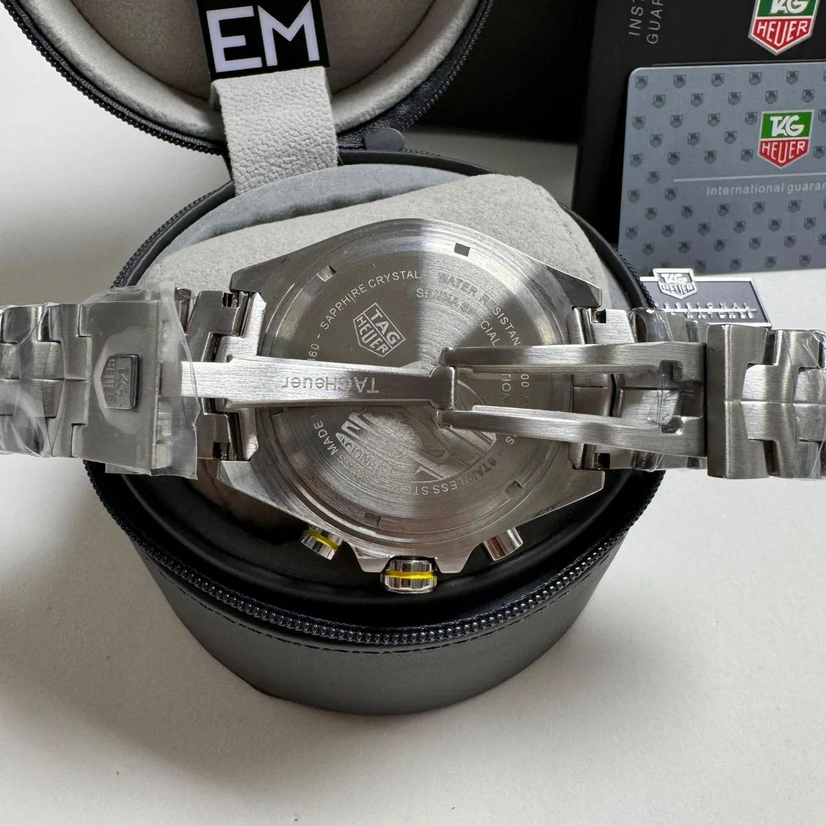 TAG Heuer Formula 1 Senna Chronograph Stainless Steel Black/Yellow – 44 mm