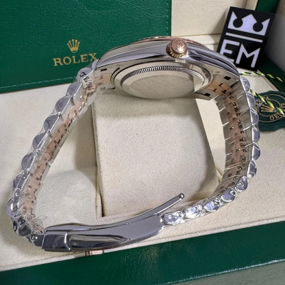 Rolex Datejust 41 – Brown Dial with Diamanten