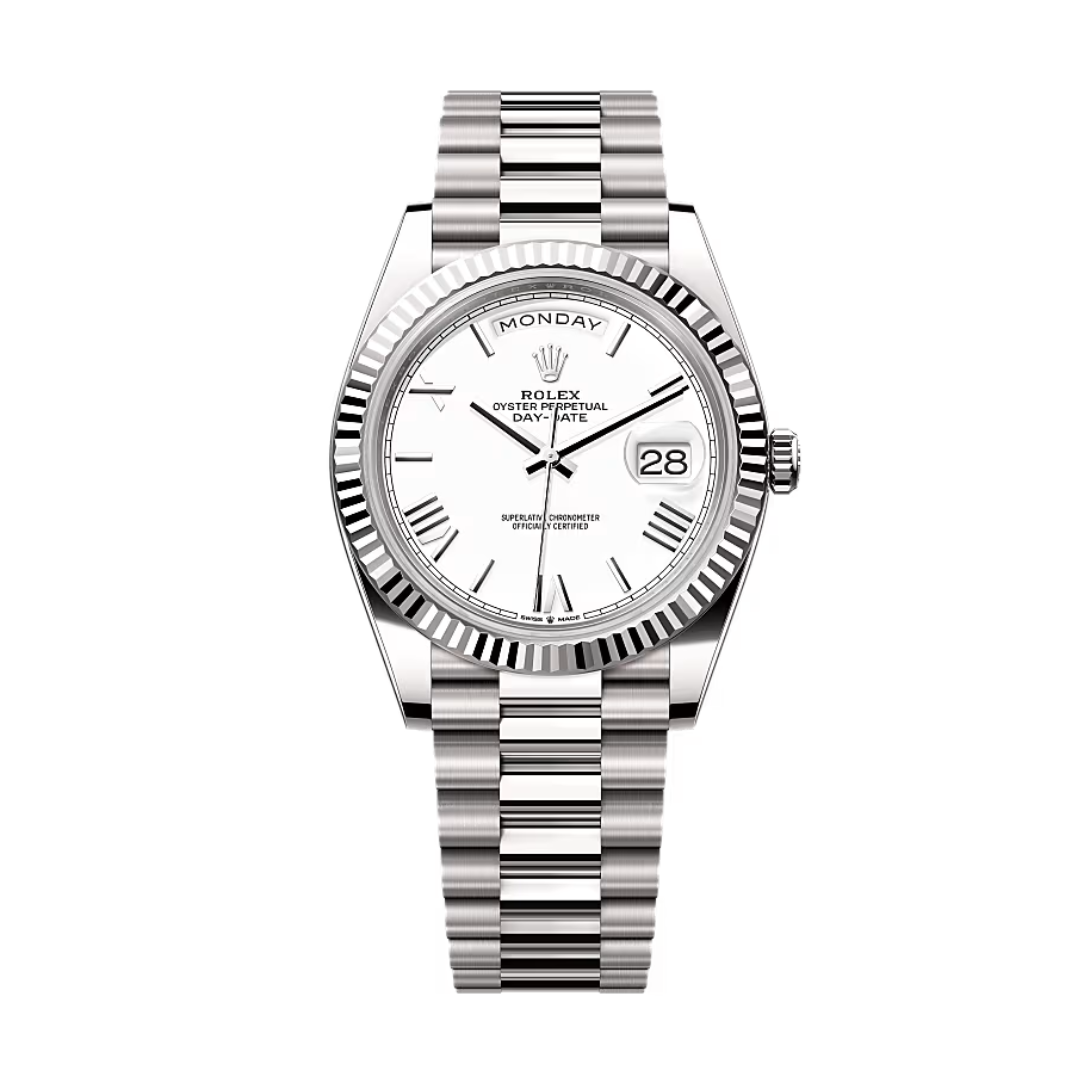 Rolex Day-Date 40 – Silver Dial